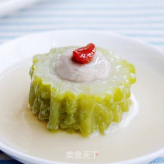 双重败火熬苦夏-----绿茶苦瓜酿的做法步骤：9