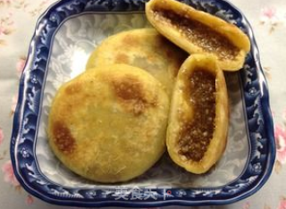 花生芝麻红糖饼的做法步骤：9