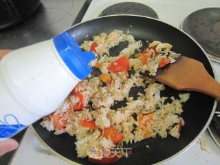 浓郁奶香【蘑菇鸡肉焗饭】的做法步骤：9