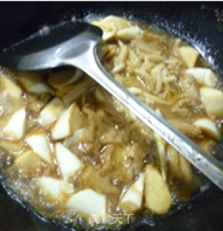 黄花菜茭白烧烤麸的做法步骤：18