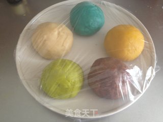 彩色魔方饼干的做法步骤：3
