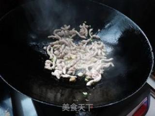 苋菜梗炒肉丝的做法步骤：5