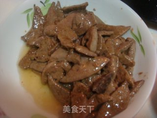 家常爆炒猪肝的做法步骤：5