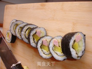 多变蛋卷寿司的做法步骤：17