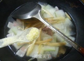 黄花菜咸肉冬瓜汤的做法步骤：9