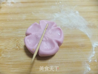 梅花糯米团的做法步骤：7