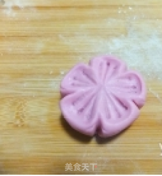 梅花糯米团的做法步骤：9