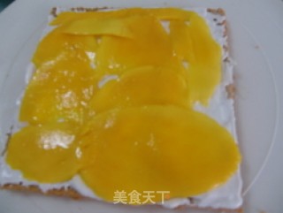 芒果栗子奶油蛋糕的做法步骤：10