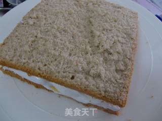 芒果栗子奶油蛋糕的做法步骤：12