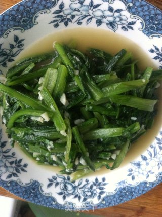 快手菜-----蒜蓉油麦的做法步骤：8