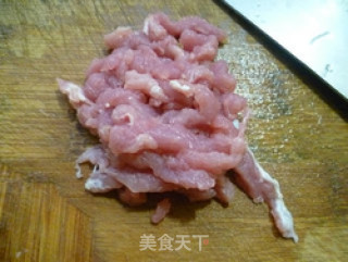 韭菜芽炒里脊肉的做法步骤：3