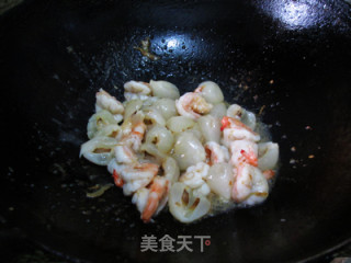清新爽口的荔枝虾球的做法步骤：9
