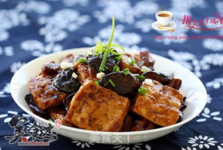 豆腐烧香菇的做法步骤：9