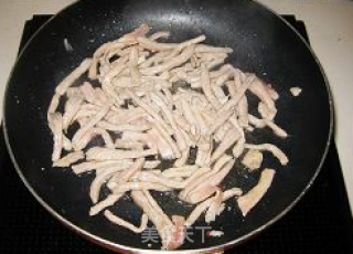 胡萝卜圆白菜炒肉的做法步骤：5