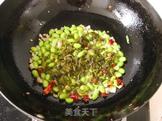 开胃菜【雪菜毛豆】的做法步骤：7