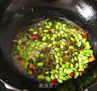 开胃菜【雪菜毛豆】的做法步骤：8