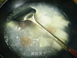 冬瓜牛肉丸粉丝汤的做法步骤：6