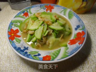 海米炒角瓜的做法步骤：9