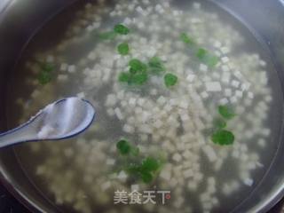 荠菜豆腐羹的做法步骤：5