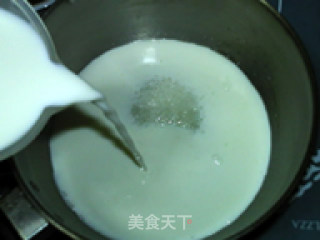 红豆蛋奶冰激凌的做法步骤：3
