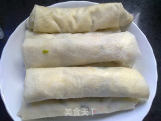 韭菜豆芽卷的做法步骤：9