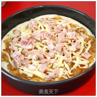 我为披萨狂-----双椒培根披萨的做法步骤：11
