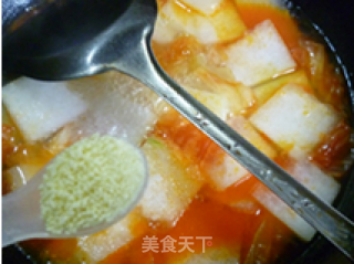 酸辣菜冬瓜汤的做法步骤：8