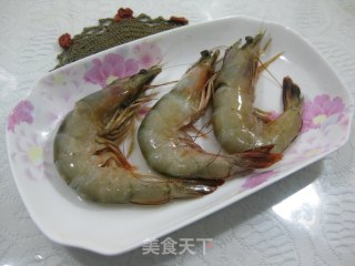 番茄沙司煎大虾的做法步骤：2