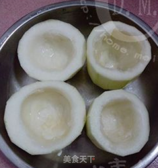 【蒸出原汁原味】迷你节瓜盅的做法步骤：3