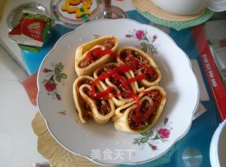 美好的一天从早餐开始—肉末粉丝鸡蛋卷的做法步骤：10