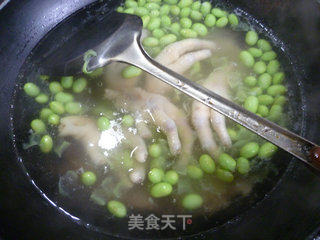 毛豆凤爪汤的做法步骤：9