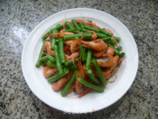 河虾炒带豆的做法步骤：11