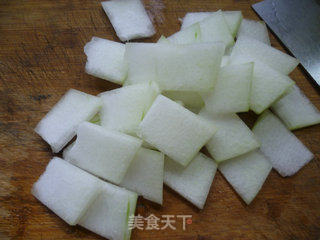 咸菜河虾冬瓜汤的做法步骤：4