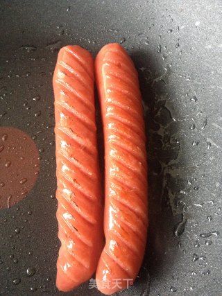 烤肠面包卷的做法步骤：3
