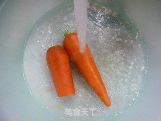胡萝卜带豆炒里脊肉的做法步骤：5