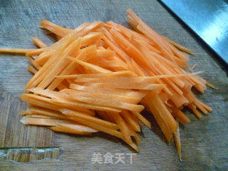 胡萝卜带豆炒里脊肉的做法步骤：6