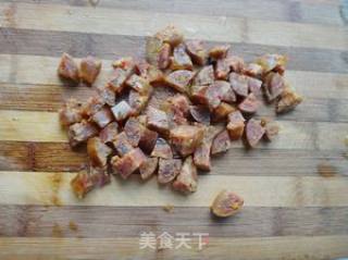 腊肠拌毛豆的做法步骤：5