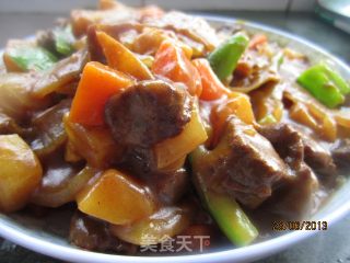 光灿灿的--咖喱牛肉的做法步骤：12
