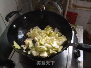 素炒包菜的做法步骤：3