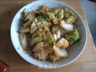 素炒包菜的做法步骤：5