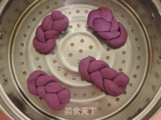 紫薯辫子馒头的做法步骤：10