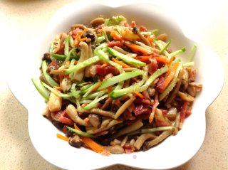 培根和鲜菇的做法步骤：6