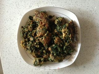 苦菜煎蛋的做法步骤：9