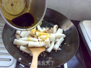 兰花肉片炒粉卷的做法步骤：7