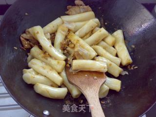 兰花肉片炒粉卷的做法步骤：8
