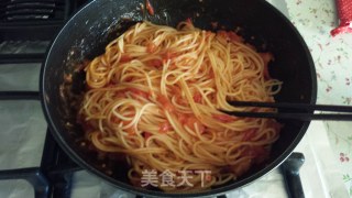 简易版番茄意大利面的做法步骤：7