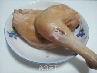 葱香手撕鸡的做法步骤：3