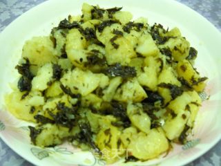 土豆拌橄榄菜的做法步骤：4