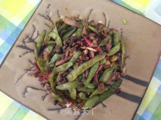 干煸油豆角的做法步骤：11