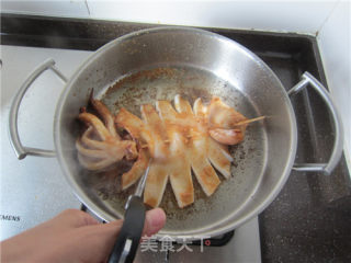 韩风煎烤鱿鱼的做法步骤：6